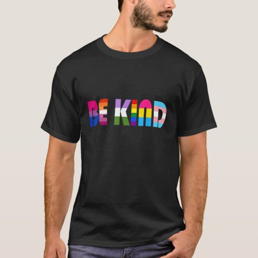 Be Kind LGBT Flag Gay Les Pride Month Transgender  Tシャツ (正面)