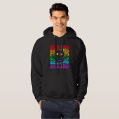 Be Kind LGBT Pride Month Gay Right Funny Smile Hap パーカ (正面フル)
