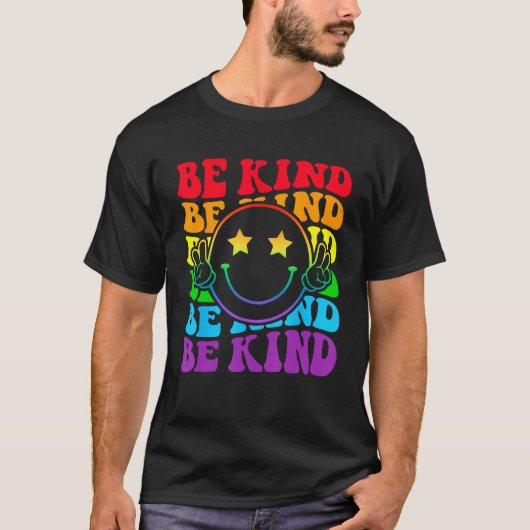 Be Kind LGBT Pride Month Gay Right Funny Smile Hap Tシャツ (正面)