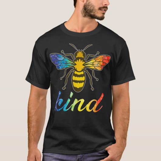 Be Kind LGBTQ Ally Bee Kindness  Tシャツ (正面)