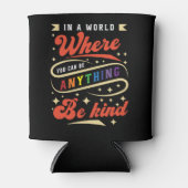 Be Kind | LGBTQ | Rainbow | Pride Month 缶クーラー (正面)