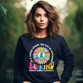 Be Kind Mental Health Sunflower スウェットシャツ