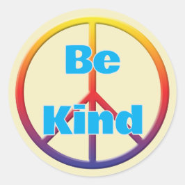 Be Kind Peace ラウンドシール