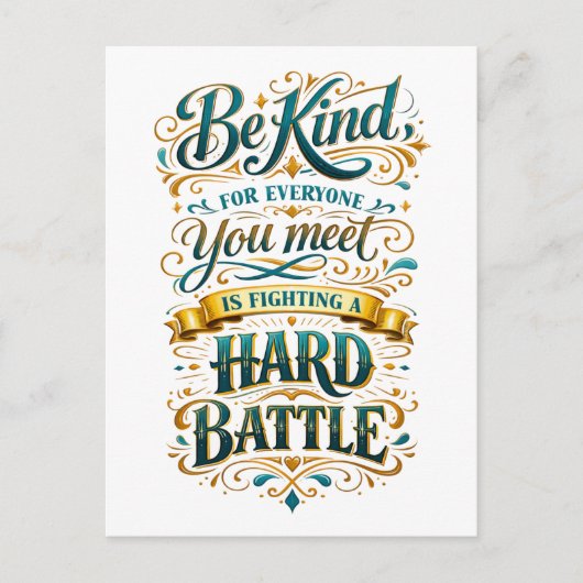 "Be Kind" Postcard ポストカード (正面)
