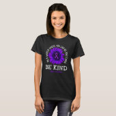 Be Kind Purple Ribbon Sunflower Lupus Awareness Tシャツ (正面フル)