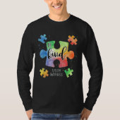Be Kind Puzzle Pieces Cute Autism Awareness Puzzle Tシャツ (正面)