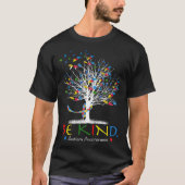 Be Kind Puzzle Tree Autism Awareness Month Kids Me Tシャツ (正面)