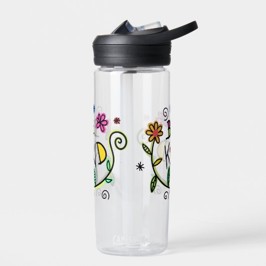 Be Kind Quote Cute Typography ウォーターボトル (左面)