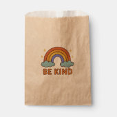 "Be Kind Rainbow - カラフル引用文前向きデザイン" フェイバーバッグ (正面)