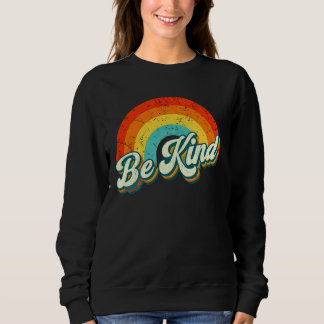 Be Kind Rainbow Crewneck Sweatshirt スウェットシャツ