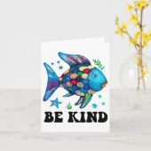 Be Kind Rainbow Fish Teacher Life Teacher Back To  カード (黄色い花)