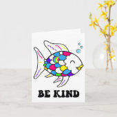 Be Kind Rainbow Fish Teacher Life Teaching Ck To S カード (黄色い花)