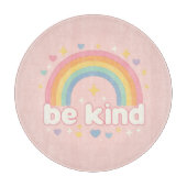 Be Kind – Rainbow Pastel Positivity カッティングボード (正面)