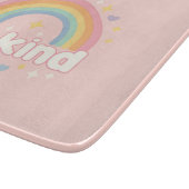 Be Kind – Rainbow Pastel Positivity カッティングボード (角)