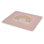 Be Kind – Rainbow Pastel Positivity カッティングボード (角)