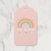 Be Kind – Rainbow Pastel Positivity ギフトタグ (裏面)
