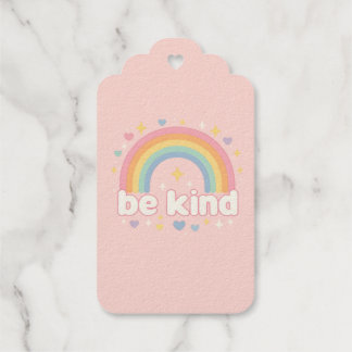 Be Kind – Rainbow Pastel Positivity ギフトタグ