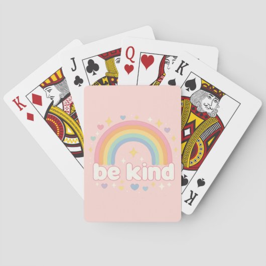 Be Kind – Rainbow Pastel Positivity トランプ (裏面)