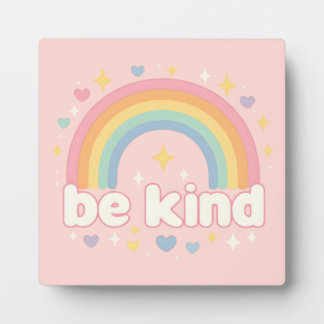 Be Kind – Rainbow Pastel Positivity フォトプラーク