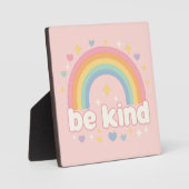 Be Kind – Rainbow Pastel Positivity フォトプラーク (正面)
