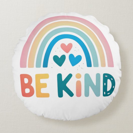 Be Kind Rainbow pof ( ラウンドクッション (正面)