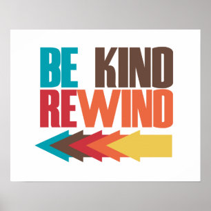 Be Kind Rewind retro 80s humor ポスター