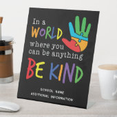  Be Kind School Teacher Classroom 台座サイン (インサイチュ)