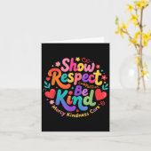 Be Kind Show Respect Compion Mercy Kindness Care S カード (黄色い花)