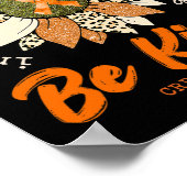 Be Kind Sunflower Orange Crps Awareness Ribbon 1 ポスター (角)