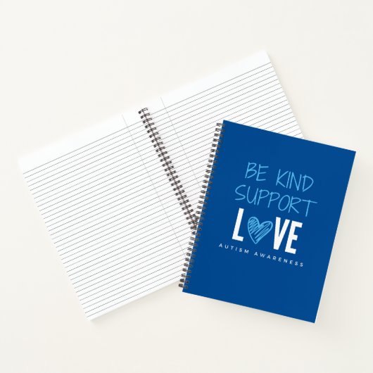 be kind.support.love.autism notebook & Journal ノートブック (内部)