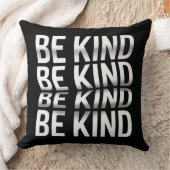 Be Kind Throw Pillow – Positive Affirmation  クッション (ブランケット)
