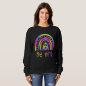 Be Kind Tie Dye Rainbow Choose Kindness Autism Awa スウェットシャツ (正面フル)