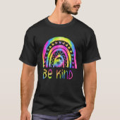 Be Kind Tie Dye Rainbow Choose Kindness Autism Awa Tシャツ (正面)
