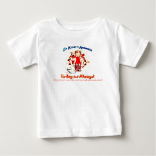 "be+kind+to+animals" ベビーTシャツ