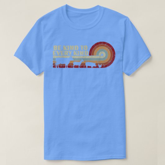 Be Kind To Every Kind Vegetarian Men Women Farmer  Tシャツ (デザイン正面)