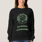 Be Kind to Our Planet: Caring Hands Earth Tee スウェットシャツ (正面)