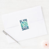 Be Kind to the Sea – Ocean Conservation Eco Design スクエアシール (封筒)