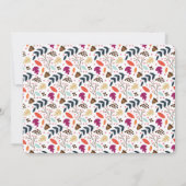 Be kind to the turkey floral Vegan thanksgiving 招待状 (裏面)