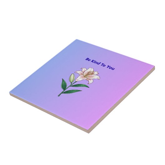 Be Kind To You Lily Self-Care  タイル (側面)