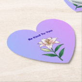 Be Kind To You Lily Self-Care  ペーパーコースター (アングル)