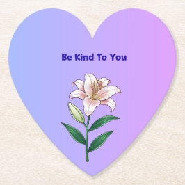 Be Kind To You Lily Self-Care  ペーパーコースター