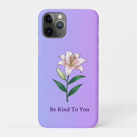 Be Kind To You Lily Self-Care Phone Case Case-Mate iPhoneケース (裏)