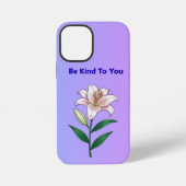 Be Kind To You Lily Self-Care Phone Case iPhoneケース (裏面)