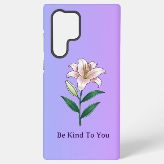 Be Kind To You Lily Self-Care Phone Case Samsung Galaxyケース (裏面)