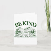 Be Kind To Your Mind Body And Earth Motivation  カード (正面)