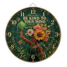 Be Kind to Your Mind Floral ダーツボード