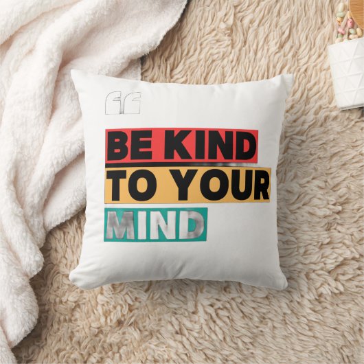 Be Kind to Your Mind - Health Awareness pillows  クッション (ブランケット)