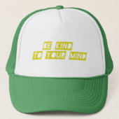 “Be Kind to Your Mind” Positive Quote Hat – Mental キャップ (正面)