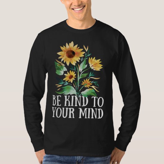 Be Kind to your Mind Vanilla Girls Aesthetics Tシャツ (正面)
