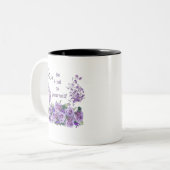 be kind to yourself floral inspirational Mug ツートーンマグカップ (正面左)